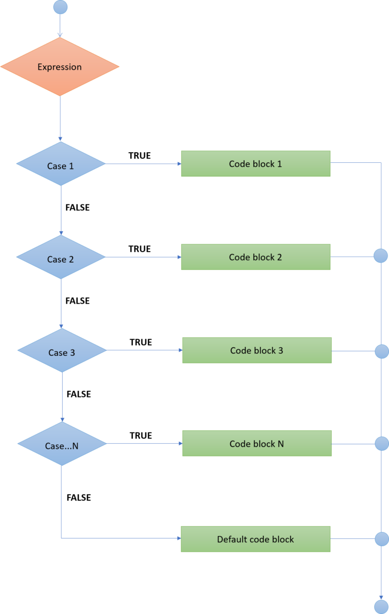 java switch case assignment